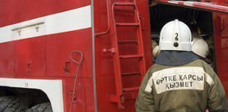 Пожар вспыхнул в жилом доме в Шымкенте