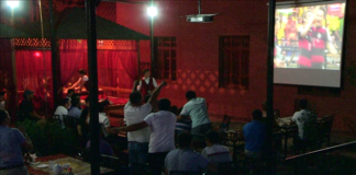 Как в Шымкенте наблюдали за игрой сборных Бразилии и Германии Кафе в Шымкенте