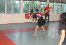 Чемпионат области по ушу прошел в Шымкенте Ушу саньда