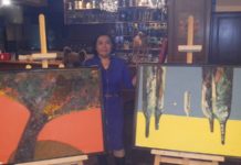 Выставка известной шымкентской художницы прошла в кафе «Ингольштадт» Карлыгаш Кансеит вместе с последними работами