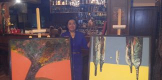 Выставка известной шымкентской художницы прошла в кафе «Ингольштадт» Карлыгаш Кансеит вместе с последними работами