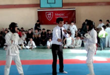 В Шымкенте впервые проходят состязания по новому виду спорта — жаунгеру каратэ Жаунгер