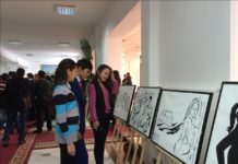 В Шымкенте «заговорили» картины В Южно-Казахстанском государственном педагогическом институте открылась необычная художественная выставка