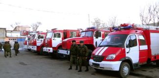 Новой техникой пополнился автопарк департамента по ЧС ЮКО Новой техникой пополнился автопарк департамента по ЧС ЮКО