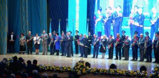 Около 60 южноказахстанцев получили награды в День Независимости Торжественное собрание в честь Дня Независимости