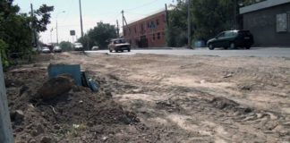 Реконструкция улицы Мадели кожа в Шымкенте продолжается Реконструкция улицы Мадели кожа в Шымкенте продолжается