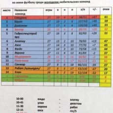Чемпионат ЮКО по мини-футболу среди любительских команд