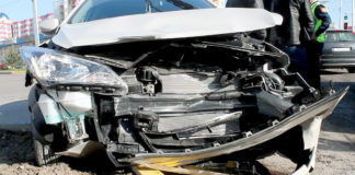 В центре Шымкента произошло ДТП