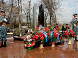 В Шымкенте открыли памятник солдатам погибшим в Пшихаврском ущелье