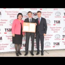 «Тойота центр Шымкент» отмечен сертификатом высокого качества