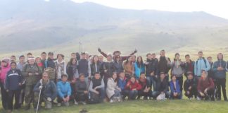 Молодежь Шымкента выбирает здоровье Молодежь Шымкента отправилась покорять вершину Казыгурт