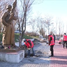 Началась реконструкция на «Карте героев» Шымкента Началась реконструкция захоронений на "Карте героев"