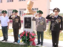В Толебийском районе установили памятник ветерану ВОВ Саипу Сыдыкову