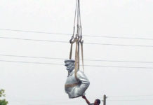 Памятник Сталину в Старом Икане демонтирован с постамента