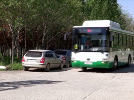 Такого количества автобусов на одном маршруте шымкентцы еще не видели