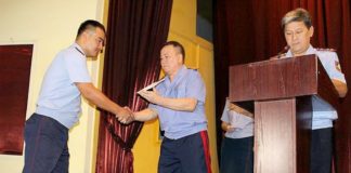 За мужество и героизм в Шымкенте наградили полицейских