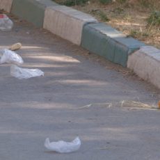 После выходных, работы у дворников отвечающих за чистоту и порядок в новой зоне отдыха заметно прибавилось