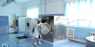 В шымкентском доме престарелых открылась баня
