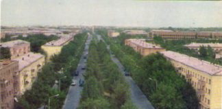 Как выглядел проспект Бауржана Момышулы в Шымкенте 40 лет назад Улица Космонавтов (1977 год)