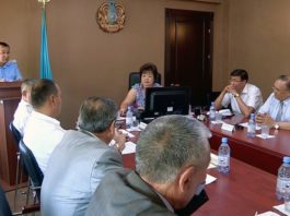 Заседание общественного совета по обеспечению законности при прокуратуре Южно-Казахстанской области