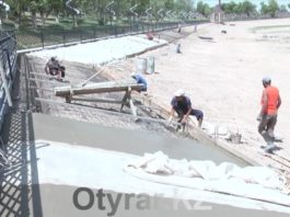Еще одно место отдыха в Шымкенте строители планируют сдать раньше срока