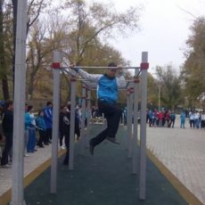 Новая спортплощадка для Street workout движения появилась в Шымкенте