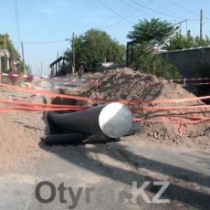 Разрытые улицы вызывают недовольство у шымкентцев