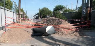 Разрытые улицы вызывают недовольство у шымкентцев