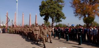 Первая партия новобранцев осеннего призыва из ЮКО отправилась на службу