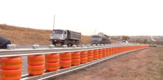 В Шымкенте установили первые роликовые отбойники в Казахстане