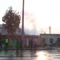 Утром в Шымкенте одновременно сгорело несколько кафе (видео)