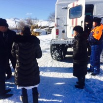 В Байдибекском районе ЮКО эвакуируют детей и беременных женщин