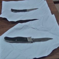 Шымкентские полицейские задержали вооруженных молодых людей Изъяты ножи