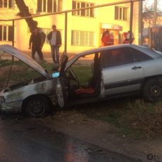 В Шымкенте сгорела машина