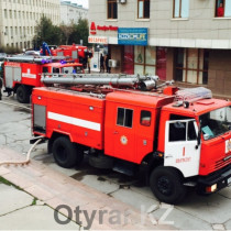 В Шымкенте горело здание кинотеатра «Казахстан» кинотеатр казахстан пожар