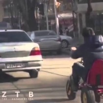 Оригинальный способ передвижения придумал находчивый шымкентец