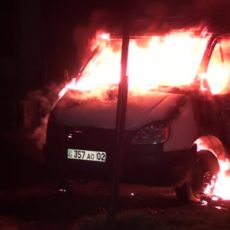 В Туркестанской области в результате аварии сгорел автомобиль В Шымкенте после попытки угона сгорела бортовая ГАЗель