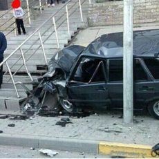 В Шымкенте в серьезной аварии на проспекте Кунаева пострадал водитель «ВАЗ-2114»