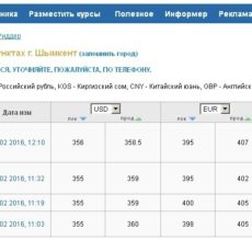 Курс доллара в обменниках Шымкента 16 февраля