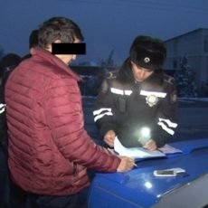 В Шымкенте полицейские задержали нетрезвого водителя
