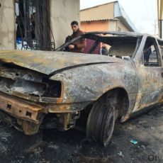 Четыре автомобиля на одной улице пострадали от шымкентских хулиганов