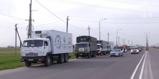 Из Шымкента в Актобе отправился караван продуктов и овощей