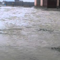 Временно недоступен. Дороги в шымкентском микрорайне «Самал-2» ушли под воду
