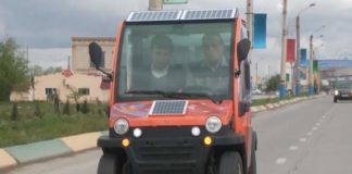 Солнечные экомобили колесят по дорогам Туркестана