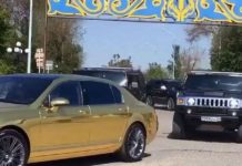 Пользователей Казнета впечатлил шикарный кортеж в Южном Казахстане