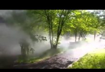 Еще один внезапный фонтан забил в Шымкенте