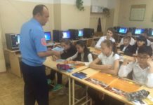 В Шымкенте спасатели провели одновременный урок профилактики