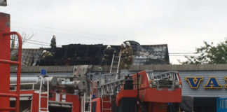 В Шымкенте на перекрестке Кунаева — Рыскулова сгорела сауна