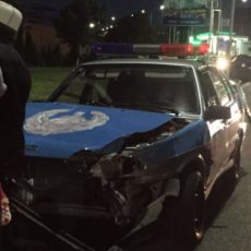 Дорожно-патрульный экипаж лишился автомобиля в результате ДТП
