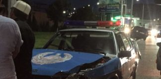 Дорожно-патрульный экипаж лишился автомобиля в результате ДТП